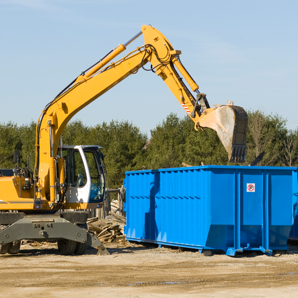 what happens if the residential dumpster is damaged or stolen during rental in Riverdale